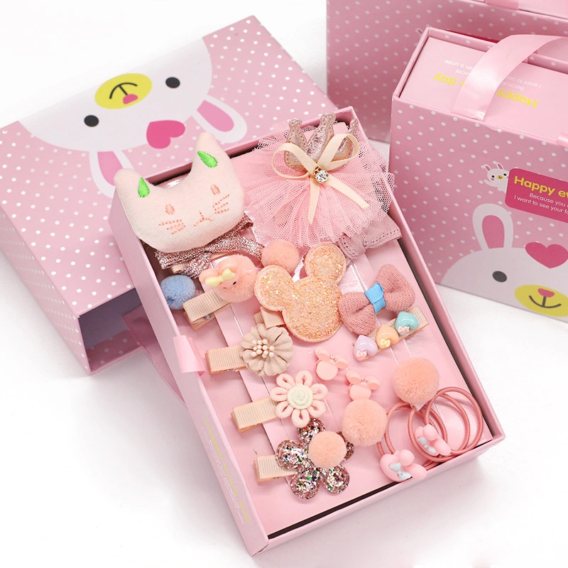 Gift Box Packing Children′s 18 Pieces Hair Accessories